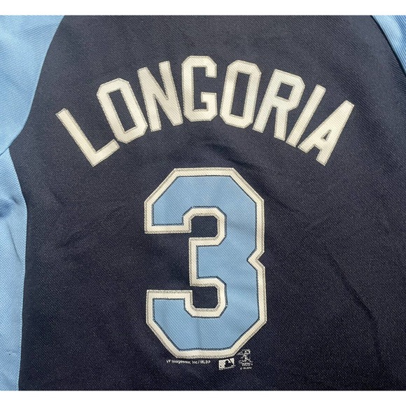 Genuine Merchandise MLB Youth Large L Tampa Bay Rays Baseball Jersey Longoria #3 - Picture 6 of 6